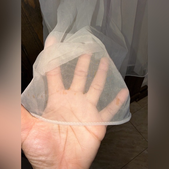 Vintage 60s Radcliffe Lingerie Cream Chiffon Peignoir  Robe Petite - Picture 10 of 10